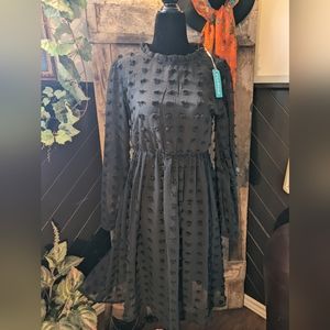 "Fly Pigs"   NWT  by swiss dot dress.  M